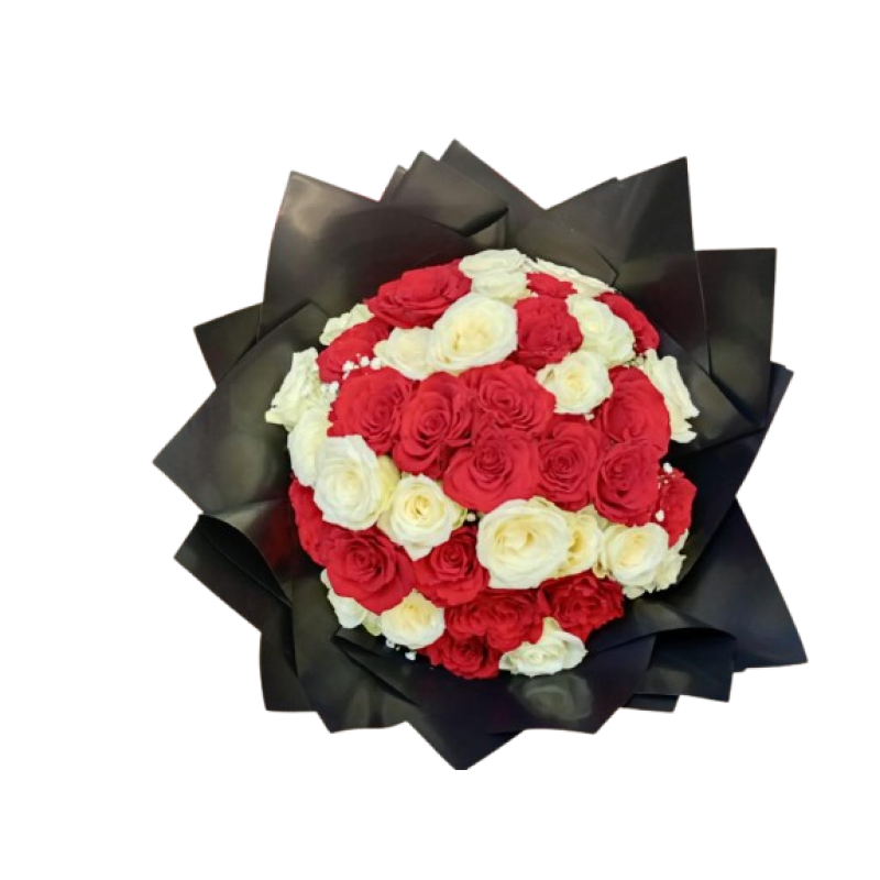 Red and yellow mix 48 flower