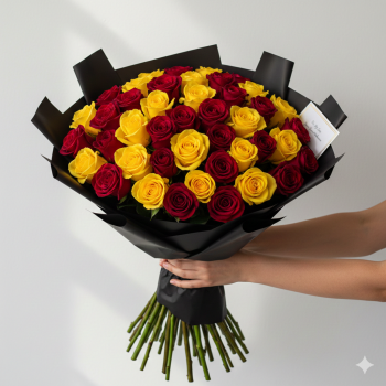 Red and yellow mix 48 flower